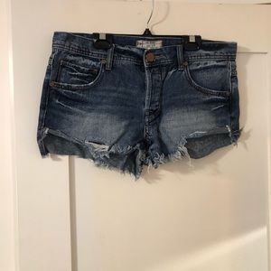 Free People Jean Shorts